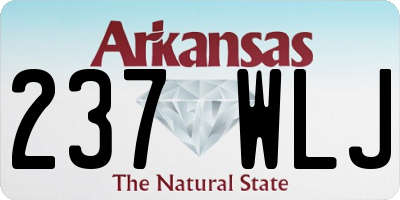 AR license plate 237WLJ