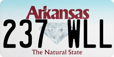 AR license plate 237WLL