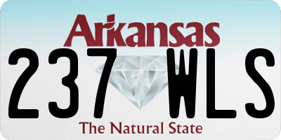 AR license plate 237WLS