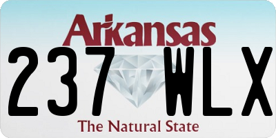 AR license plate 237WLX