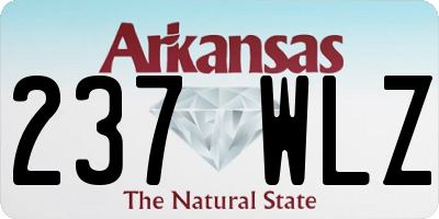 AR license plate 237WLZ