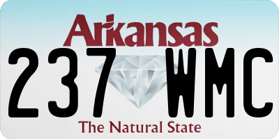 AR license plate 237WMC
