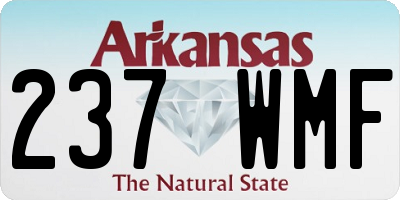 AR license plate 237WMF