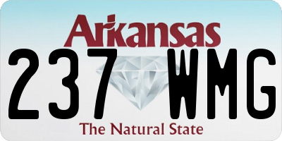 AR license plate 237WMG