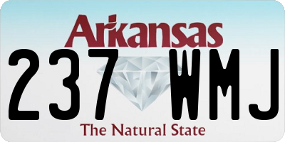 AR license plate 237WMJ