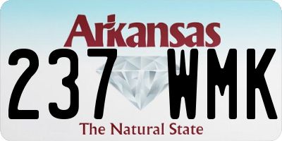AR license plate 237WMK