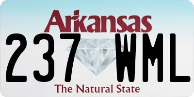 AR license plate 237WML