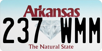 AR license plate 237WMM