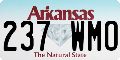 AR license plate 237WMO