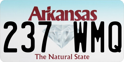 AR license plate 237WMQ