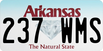 AR license plate 237WMS