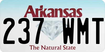 AR license plate 237WMT