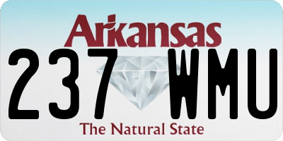 AR license plate 237WMU
