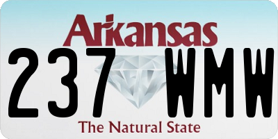 AR license plate 237WMW
