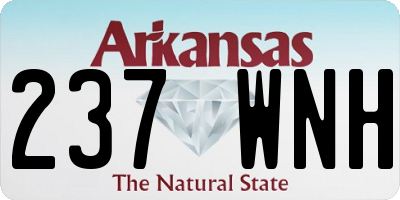AR license plate 237WNH