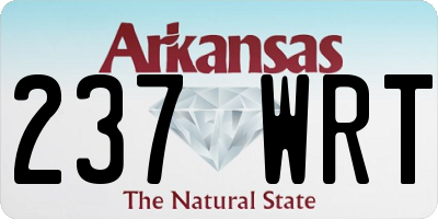 AR license plate 237WRT