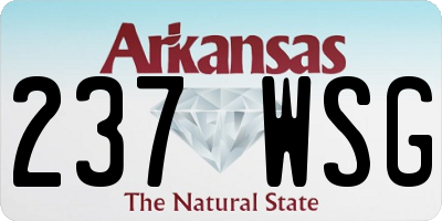AR license plate 237WSG