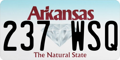 AR license plate 237WSQ