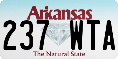 AR license plate 237WTA