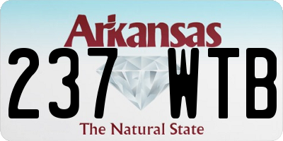 AR license plate 237WTB