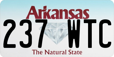 AR license plate 237WTC