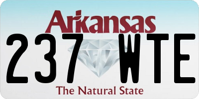 AR license plate 237WTE