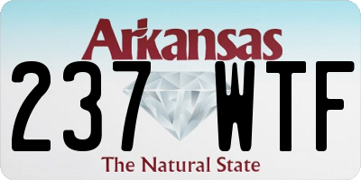 AR license plate 237WTF