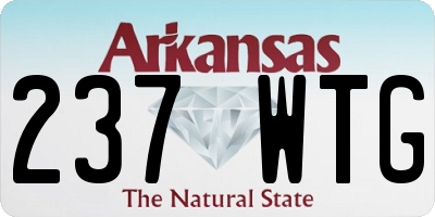 AR license plate 237WTG