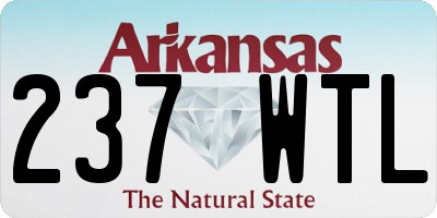 AR license plate 237WTL