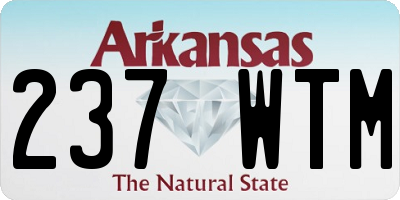 AR license plate 237WTM