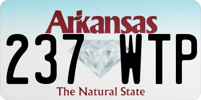 AR license plate 237WTP