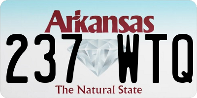 AR license plate 237WTQ