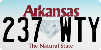 AR license plate 237WTY