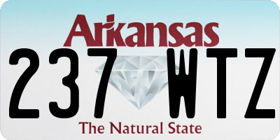 AR license plate 237WTZ