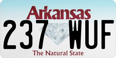 AR license plate 237WUF