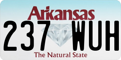 AR license plate 237WUH