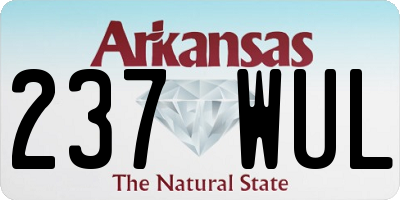 AR license plate 237WUL