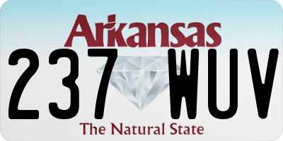 AR license plate 237WUV