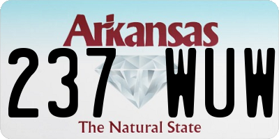 AR license plate 237WUW
