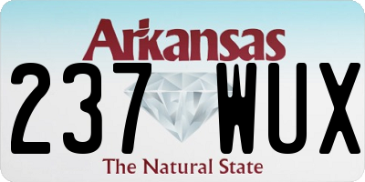 AR license plate 237WUX