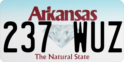 AR license plate 237WUZ