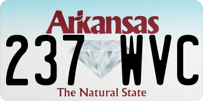 AR license plate 237WVC