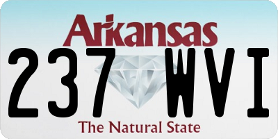 AR license plate 237WVI