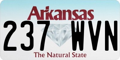 AR license plate 237WVN