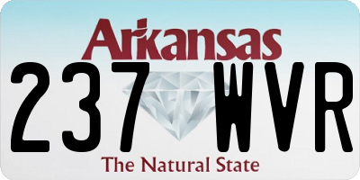 AR license plate 237WVR