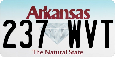 AR license plate 237WVT