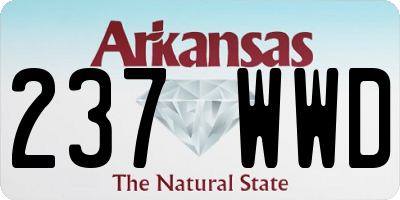 AR license plate 237WWD
