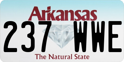 AR license plate 237WWE