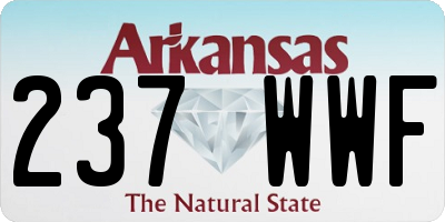 AR license plate 237WWF