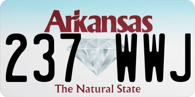 AR license plate 237WWJ